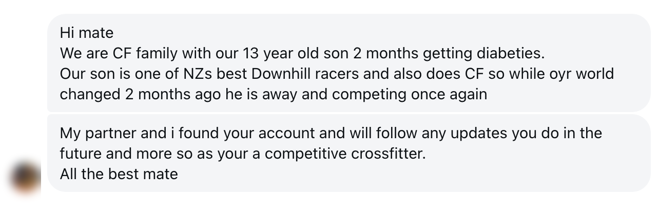 Message from a CrossFit family