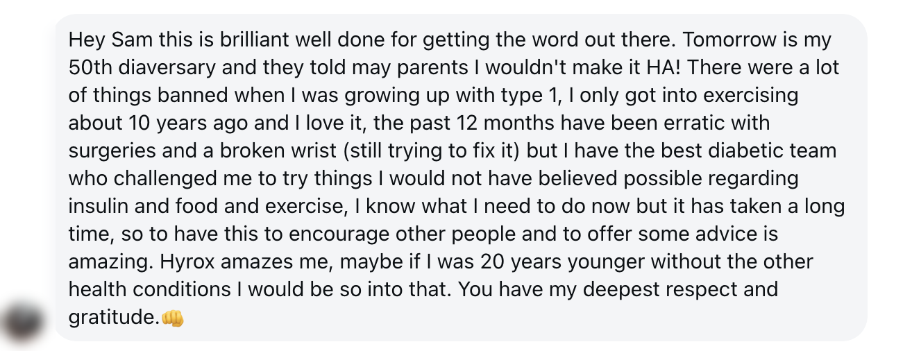Message from a 50-year Type 1